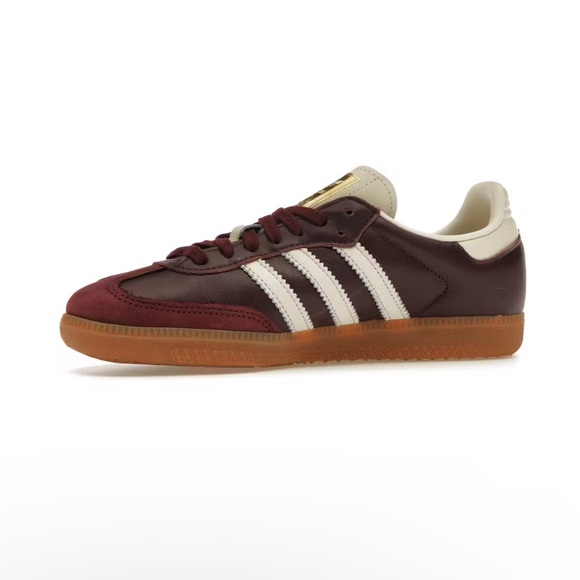 Adidas Samba OG brand Maroon Gold Metallic - Picture 2 of 8